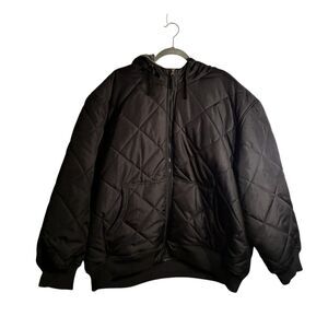 Men’s Black Coat Size 4X By Northwest Territory.  Stretch Band At Waist.